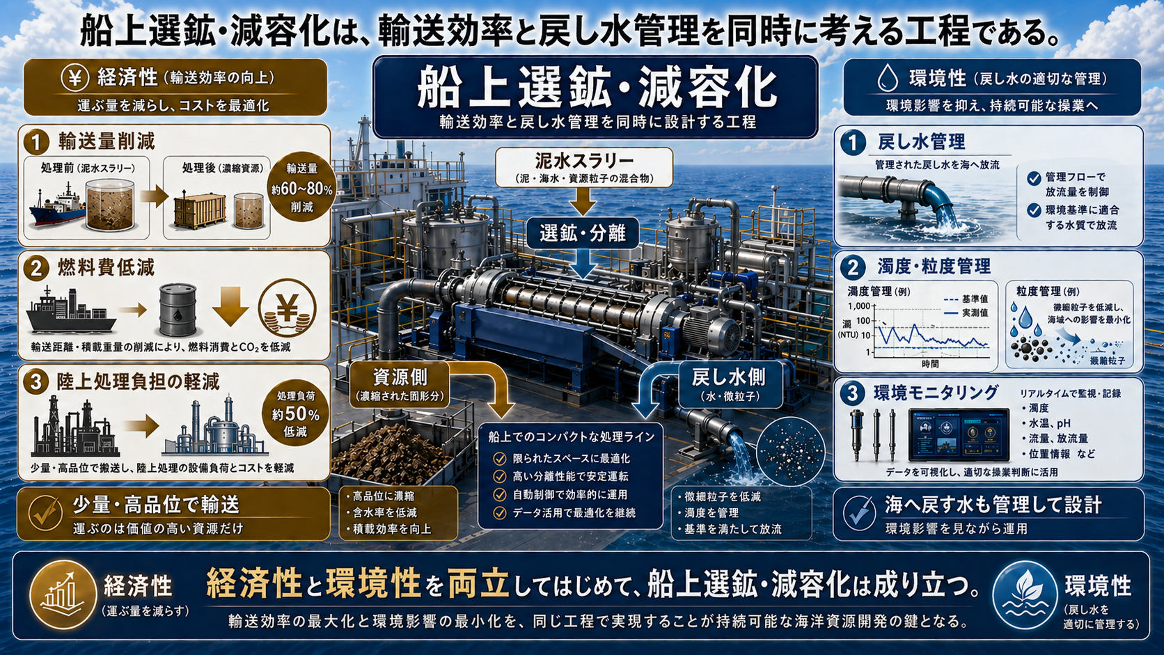 第2回】深海6,000mのレアアース泥はどう運ぶのか｜輸送コストと環境性